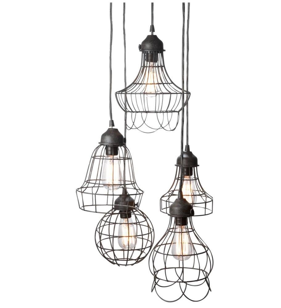 Wire Five Pendant Lamp With Edison Bulbs By Pottery Barn Design Wire Five Pendant Lamp With Edison Bulbs By Pottery Barn Design Free Shipping To Worldwide