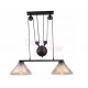 Suspension double design industriel avec Poulie