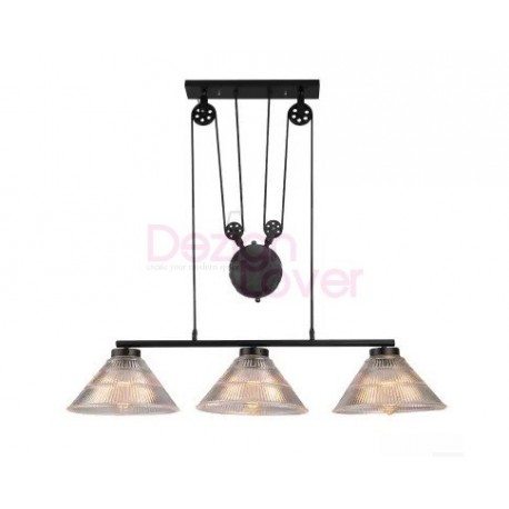 Suspension triple design industriel avec Poulie