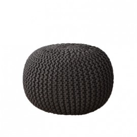 Hand Knitted pouf ottoman