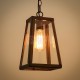 Suspension design industriel Loft avec edison bulb
