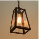 Suspension design industriel Loft avec edison bulb