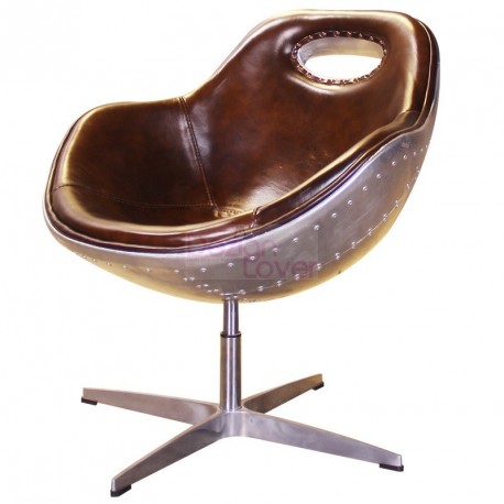 Swan AluminiumReveted Industrial style chair