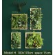 Artificial green wall plant panels