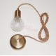 Crystal bulb LED pendant lamp