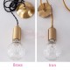 Crystal bulb LED pendant lamp