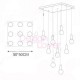 Suspension LED design Crystal bulb