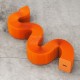 Flexible Expanding Paper bench H42cm in orange