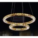 Suspension en cristal LED design Circle 2 ring