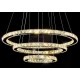 Suspension en cristal LED design Circle 3 ring