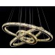 Suspension en cristal LED design Circle 3 ring