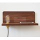 Applique en walnut design Frame 90 avec Etagère