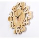Algo wall clock in solid wood