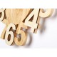 Algo wall clock in solid wood