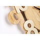 Algo wall clock in solid wood