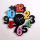 Algo wall clock in wood