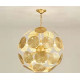 Lily Pad Round Brass Chandelier