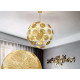 Lily Pad Round Brass Chandelier