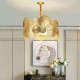 Lily Pad Brass Pendant Lamp