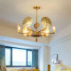 Suspension Circulaire Lily Pad Brass