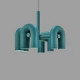 Chandelier LED Cirkus 4 lampes