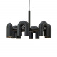 Chandelier LED Cirkus 6 lampes