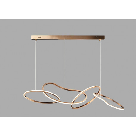 Suspension LED Unity Linéaire 4 lampes