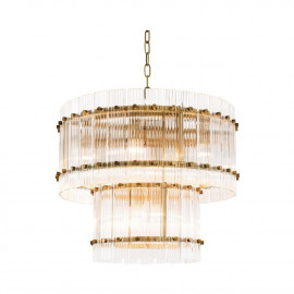 Ruby Round Chandelier 2 Tiers