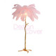 Ostrich Feather Palm Tree Floor Lamp