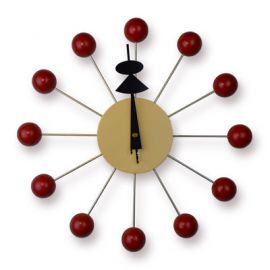 Nelson ball clock Red