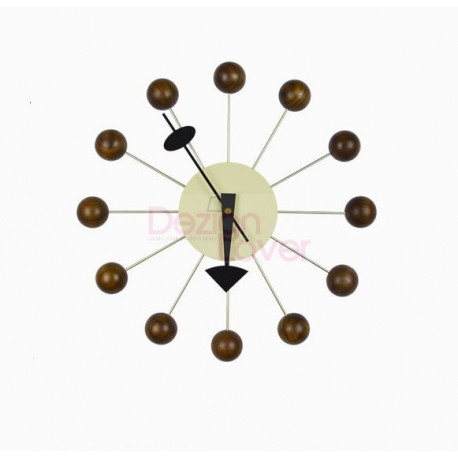 Horloge Nelson ballclock naturel