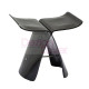 Tabouret design style Butterfly Sori Yanagi noir