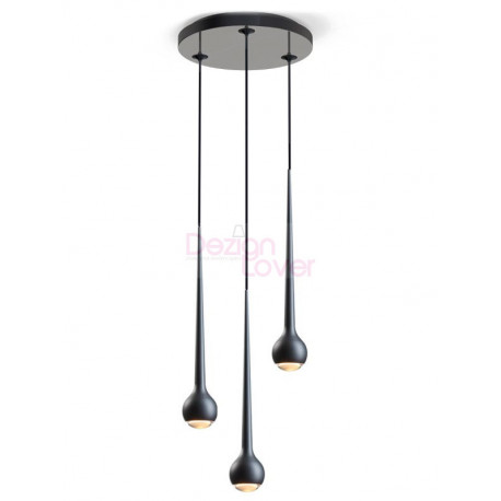 Suspension LED design Falling Water 3 lampes