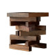 Jenga stool solid wood