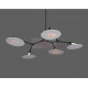 Chandelier LED design Branching Disc 5 lampes