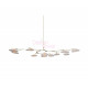 Branching Disc Design LED chandelier 11 lights