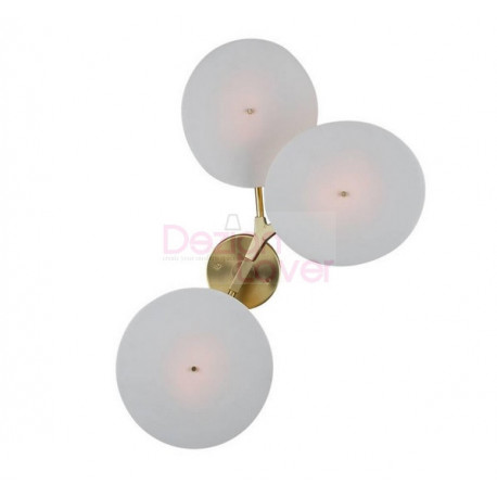 Branching Disc Design LED wall lamp 3 lights