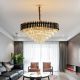Oscuro Metal And Crystal Round Chandelier
