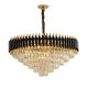 Oscuro Metal And Crystal Round Chandelier