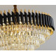 Oscuro Metal And Crystal Round Chandelier