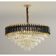 Oscuro Metal And Crystal Round Chandelier