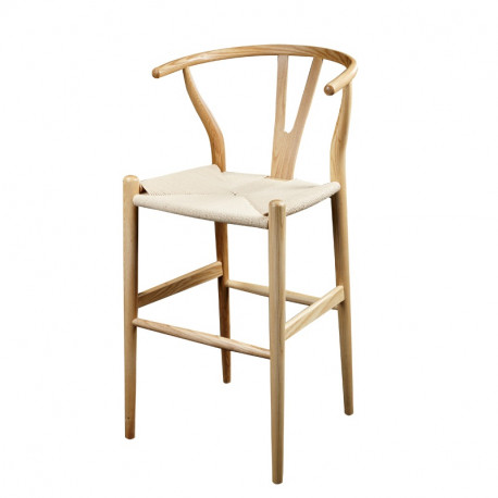 Wishbone bar stool