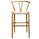 Wishbone bar stool