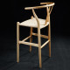Wishbone bar stool