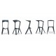 Bar chair Barstool design Miura lot of 2