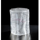 Tabouret design Tronc en résine transparent