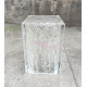 Clear Epoxy Resin Square Stool