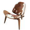 Wegner CH07 Shell Chair Cowhide