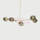 Chandelier design Branching Bubble 5 globes