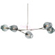 Chandelier design Branching Bubble 5 globes